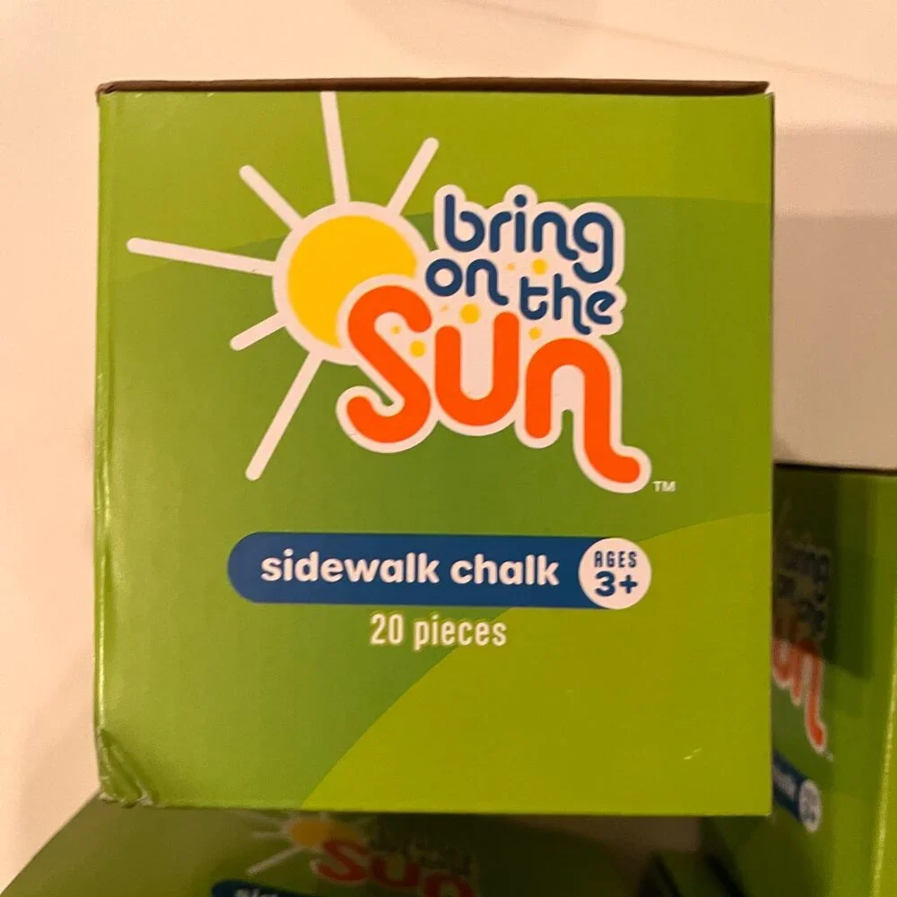 bring on the sun sidewalk chalk